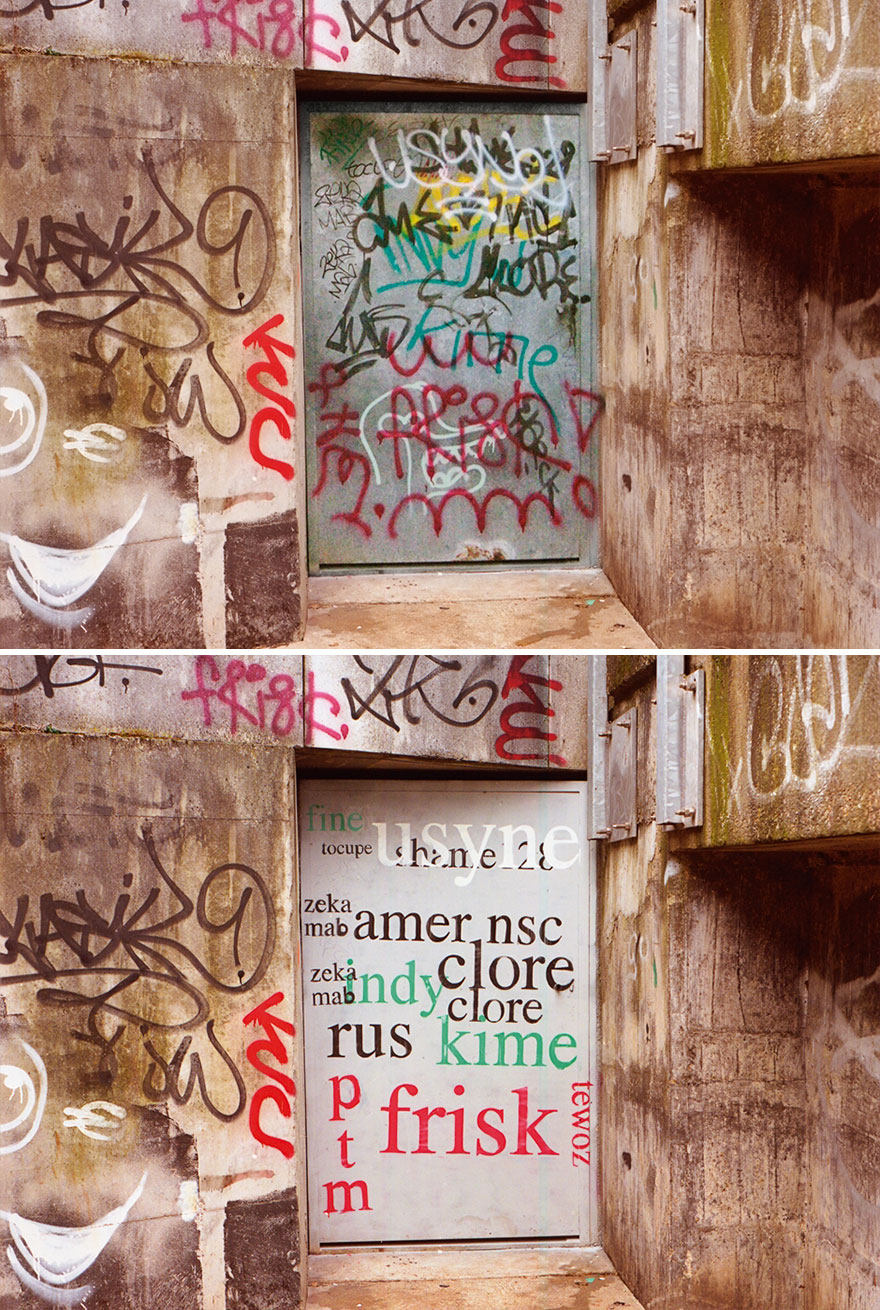 Los graffitis reescritos por Mathieu Tremblin 5