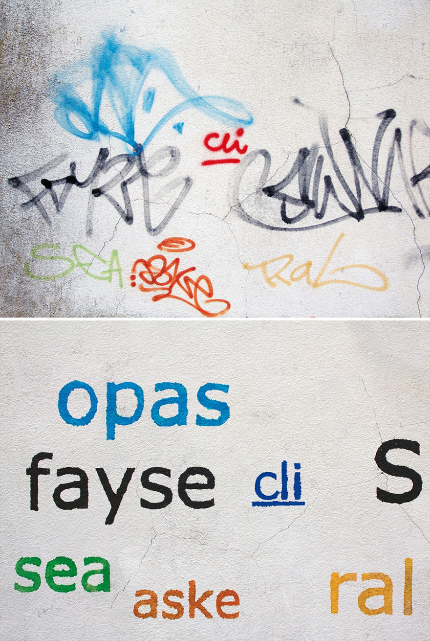 Los graffitis reescritos por Mathieu Tremblin 8