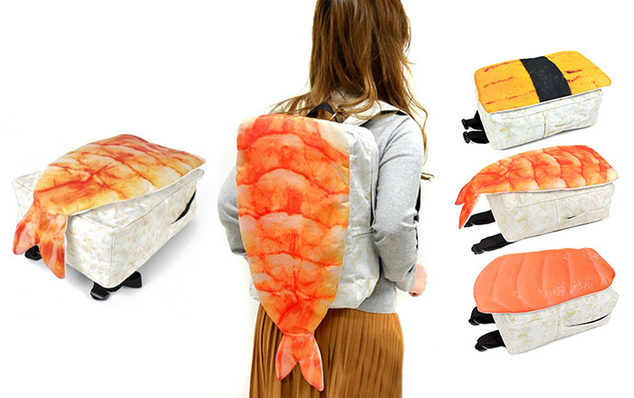 Estas mochilas japonesas parecen sushi gigante