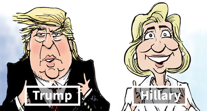 La diferencia entre Trump y Hillary resumida en una sola viñeta