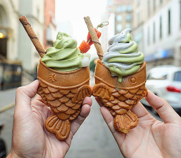 Los neoyorkinos se vuelven locos con estos adorables helados en forma de pez