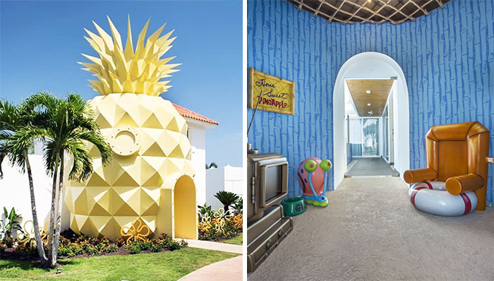 Los fans de Bob Esponja ahora pueden dormir en una piña real, solo que no está debajo del mar