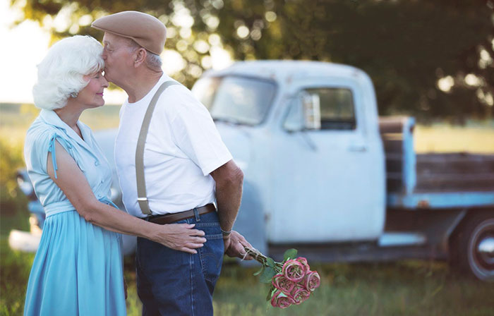 Esta pareja celebró su 57º aniversario de matrimonio con una sesión de fotos de «Diario de una pasión»