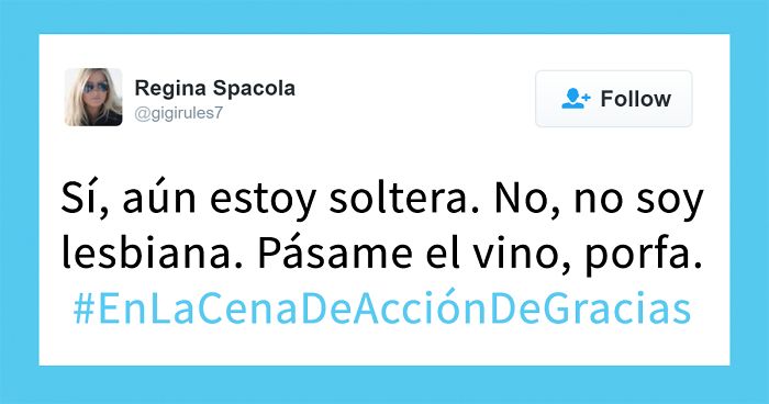 10 Divertidos tuits sobre el Día de Acción de Gracias