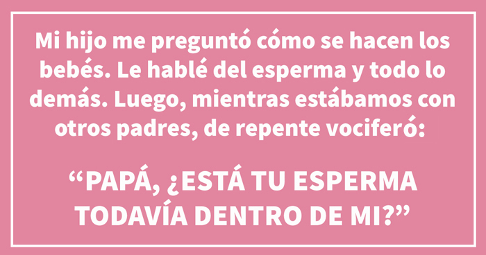 10 Cosas muy embarazosas que los niños han dicho en publico