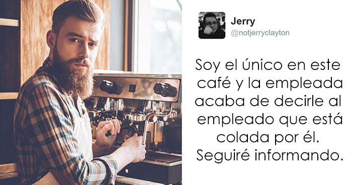 Este cliente tuiteó en secreto la conversación en vivo entre 2 baristas que se declararon su amor