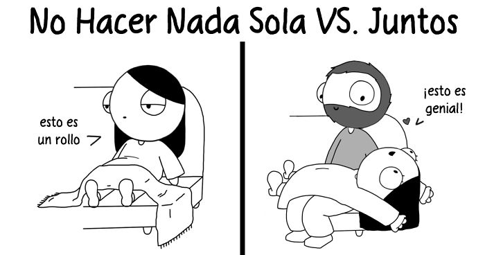Esta chica ilustra en secreto la vida con su novio, él sube los cómics a internet y se vuelven virales (2ª parte)