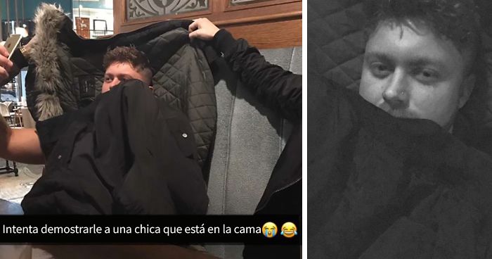 Este chico engañó a su novia para que creyera que estaba en la cama y no en el pub