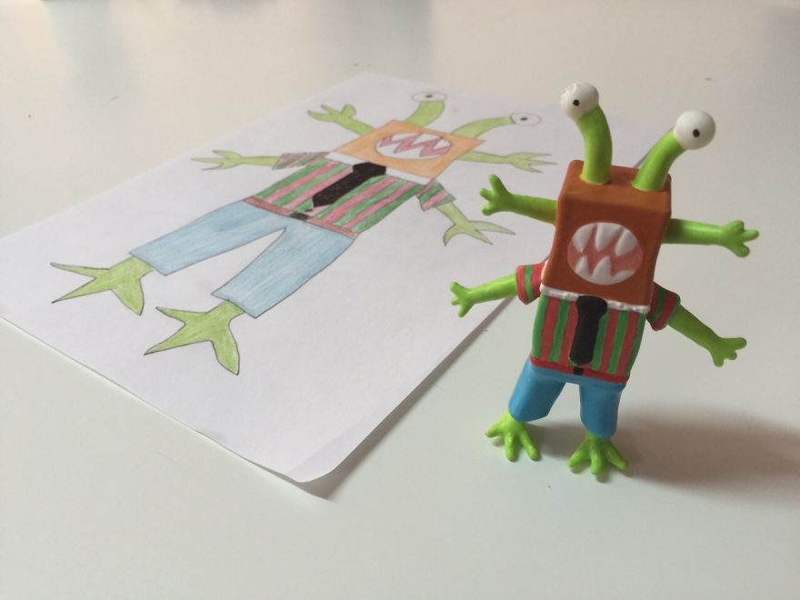 Esta Empresa Convierte Los Dibujos De Los Niños En Figuras Alucinantes