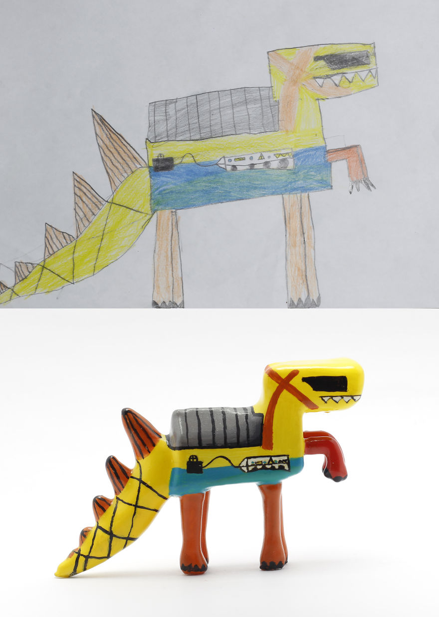 Esta Empresa Convierte Los Dibujos De Los Niños En Figuras Alucinantes