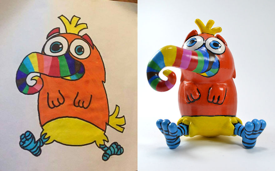 Esta Empresa Convierte Los Dibujos De Los Niños En Figuras Alucinantes
