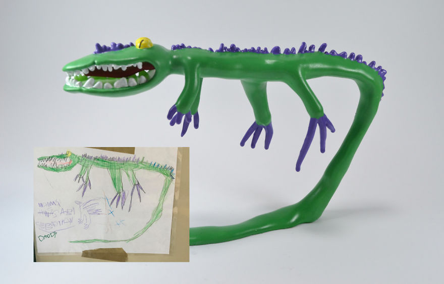 Esta Empresa Convierte Los Dibujos De Los Niños En Figuras Alucinantes