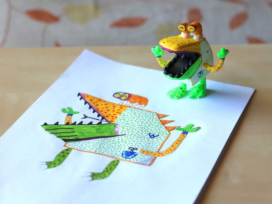 Esta Empresa Convierte Los Dibujos De Los Niños En Figuras Alucinantes