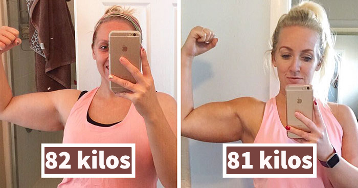 Las drásticas fotos de esta madre antes y después de perder 1 kilo demuestran que el peso solo es un número