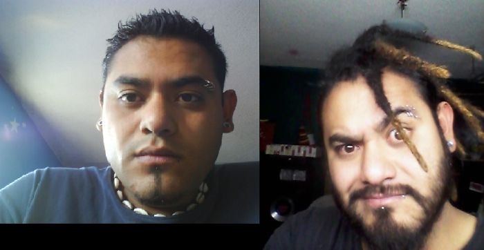 La Fotografia De La Izquierda Es De Hace 6 Años Y La Fotografia De La Derecha Es De Hace 1 Mes