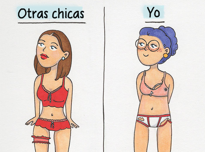 Ilustro mis problemas diarios como mujer en estos divertidos cómics