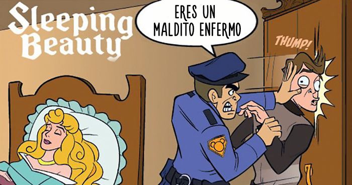 El aspecto que tendrían las películas Disney si hubiera policía en ellas