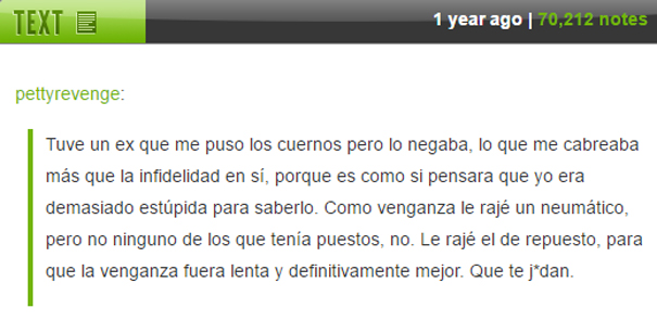 Venganza A Largo Plazo
