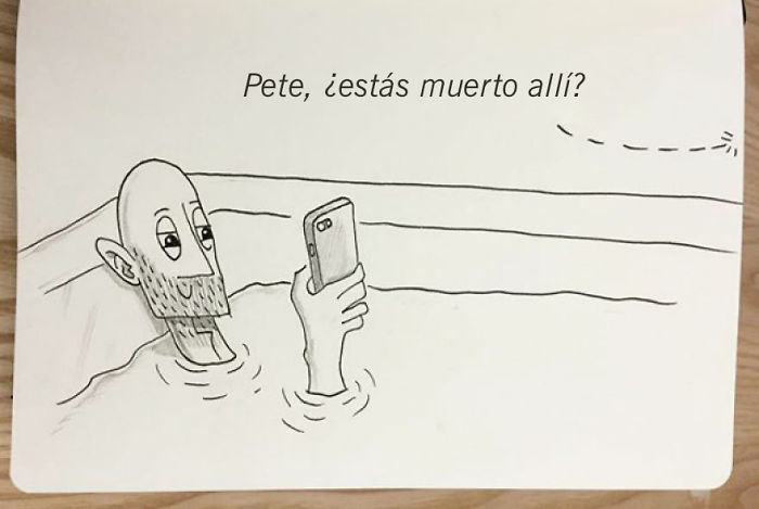 Pete tarda tanto tiempo en el baño leyendo su teléfono que Kellie se pregunta si está muerto