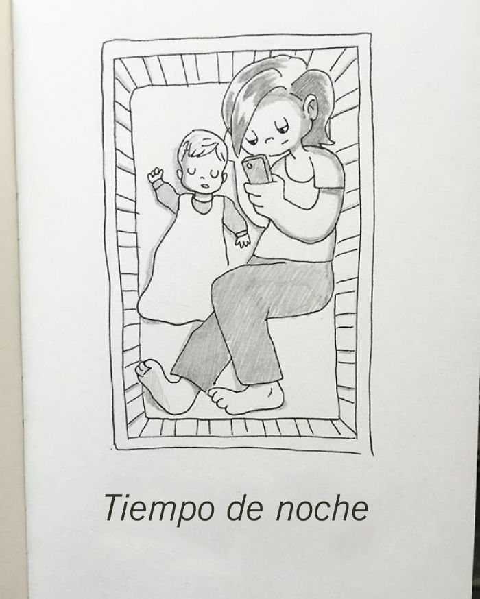 Poppy no es una fanática de dormir. Una vez la única forma de hacerla dormir fue cuando Kellie subió a su cuna y se acostó a su lado. Llegué a la guardería para chequear y Kellie se apretaba en la cuna leyendo su teléfono y intentando no moverse