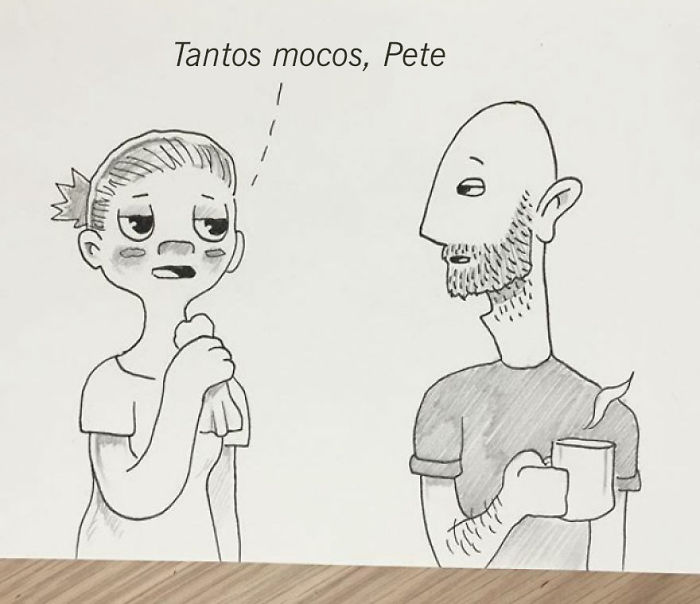 Cuando Kellie se sienta mal, se asegura de mantenerme informado sobre su condición