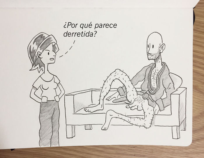 La vez que salí del baño sin darme cuenta, que estaba exponiéndome mientras miraba la tele