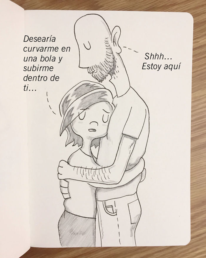 Cuando Kellie está teniendo dificultades, intento mi mejor para ayudarle, porque sé que lo haría por mi. ¡Cuídense uno al otro, chicos!