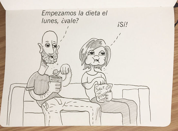 Nunca llega el lunes (Mi debilidad es el helado de chocolate, y la de Kellie, patatas fritas)
