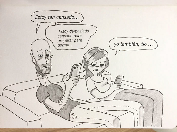 Alguien lo hace cuando estáis tan cansados que no tenéis energía para empezar la rutina de la hora de dormir, entonces ¿continuáis allí agotados?