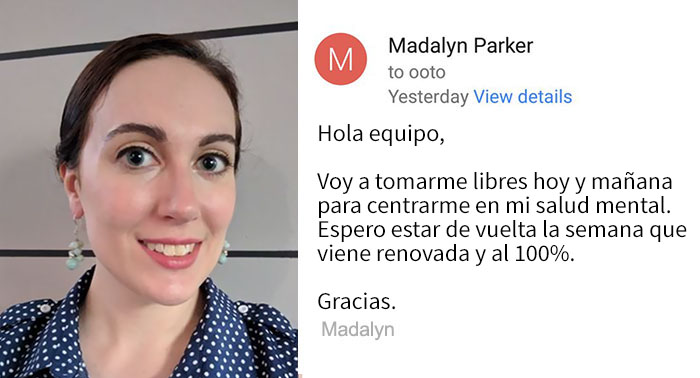 Se vuelve viral la brillante respuesta del jefe cuando una empleada pidió días libres por salud mental