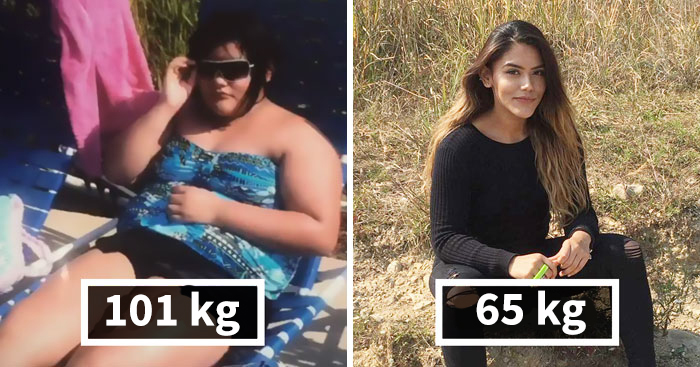 Esta mujer de 101 kilos muestra lo que 2 años de gimnasia hicieron a su cuerpo, su transformación es increíble