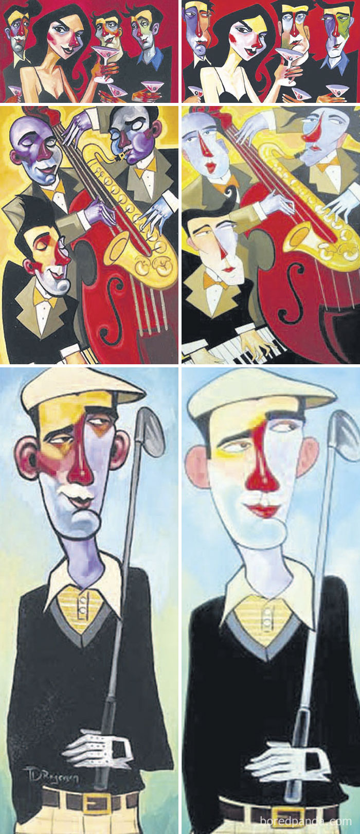 El Pintor Irlandés Martin Bradley Creó "Copias Casi Exactas" (Derecha) De Las Obras Del Pintor Americano Tim Rogerson (Izquierda)