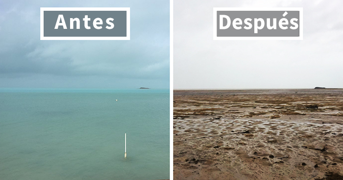 Irma hace desaparecer el océano de las playas de Florida y Bahamas, y es terrorífico