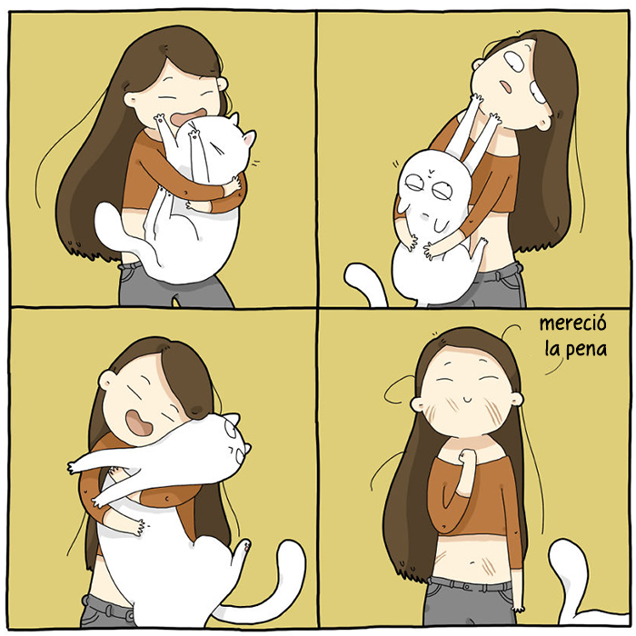 Ilustro cómo es vivir con un gato en 18 cómics