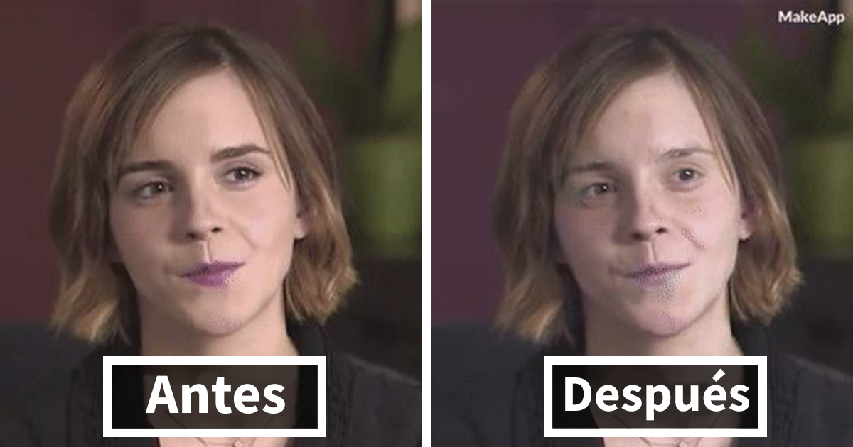 He probado esta app que quita el maquillaje a las famosas, y estos son los resultados