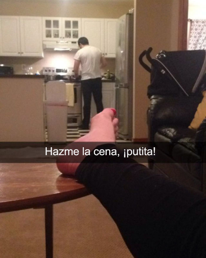 Snap De Mi Esposa Embarazada Mientras Estoy En La Cocina...
