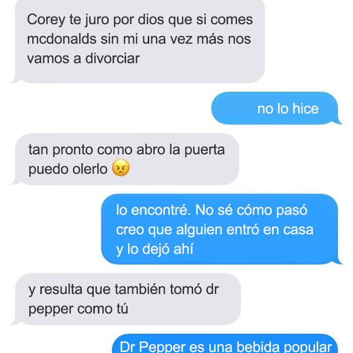 Me Está Amenazando Con El Divorcio Por Comida Rápida