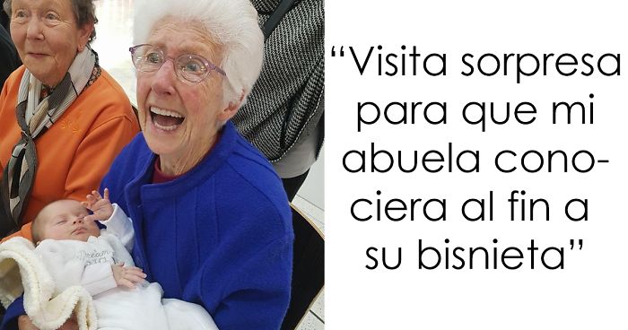 10+ Fotos de abuel@s conociendo a sus niet@s que te conmoverán