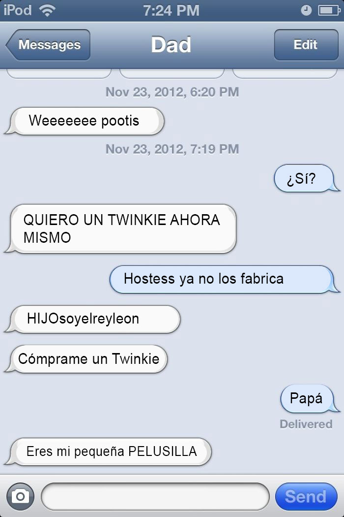 Acabo De Recibir Un Mensaje De Borracho De Mi Padre