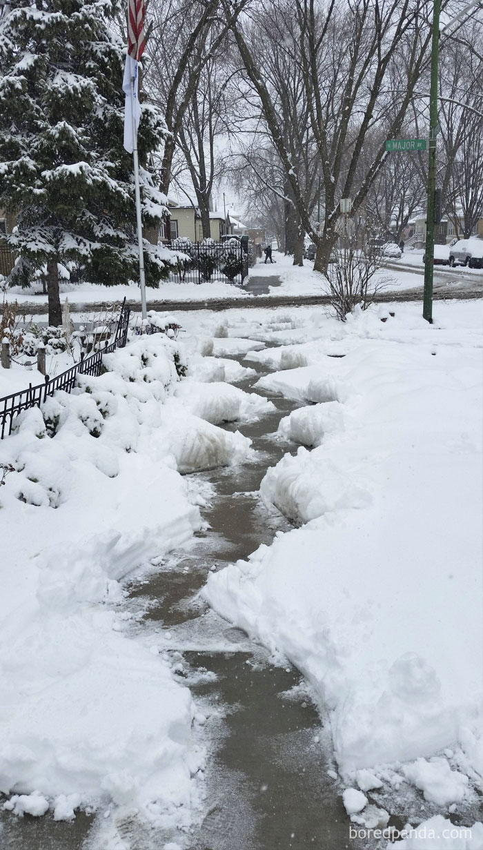 Si Voy A Ser El Único Vecino Del Edificio Que Quita La Nieve De La Acera, Me Voy A Vengar