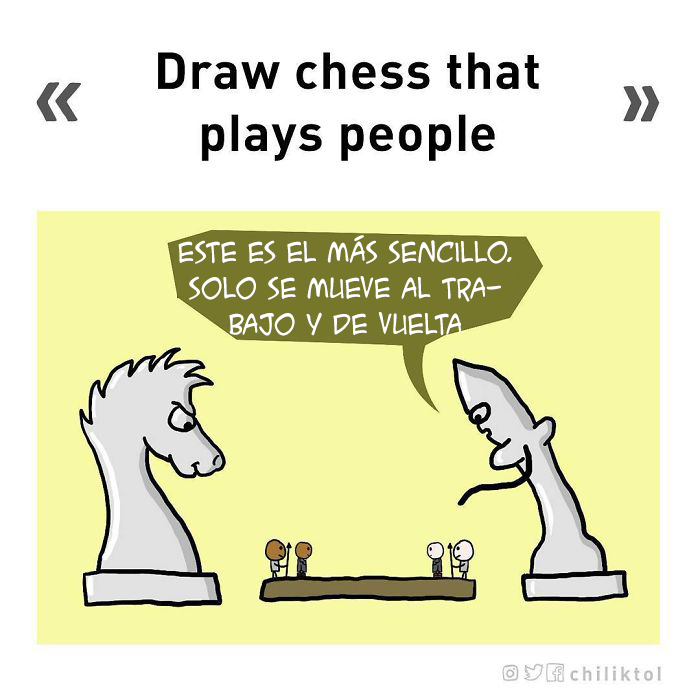 Dibuja Al Ajedrez Jugando Con Personas