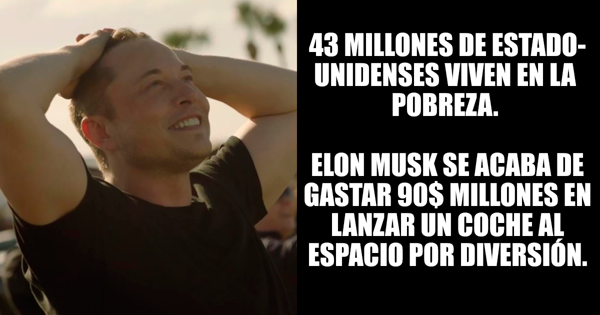 Intentan atacar a Elon Musk por gastarse 90$ millones en lanzar un coche al espacio, pero fueron acallados ingeniosamente