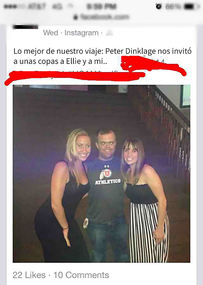 Peter Dinklage Nos Invitó A Unas Copas