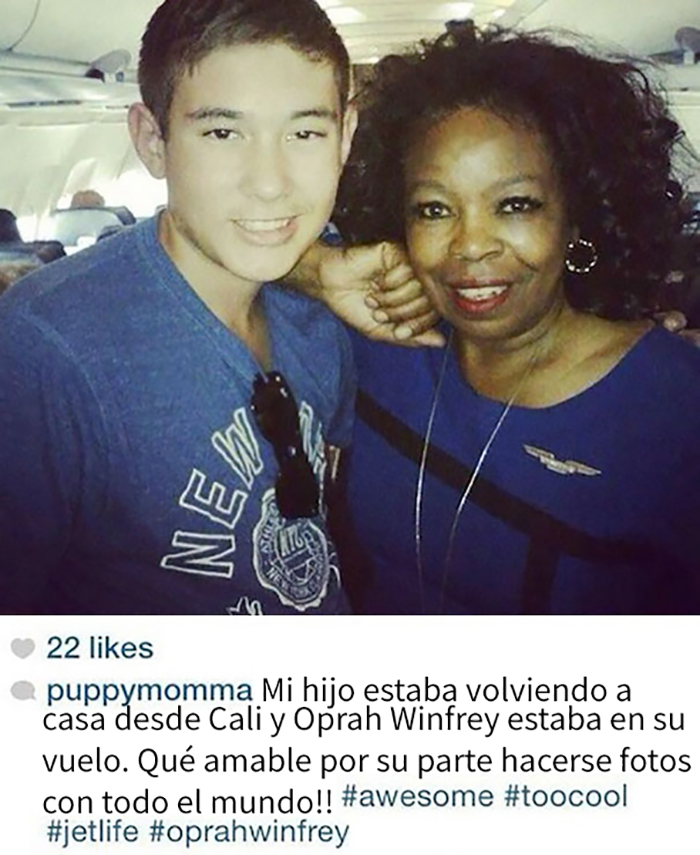 Oprah Winfrey Es Azafata
