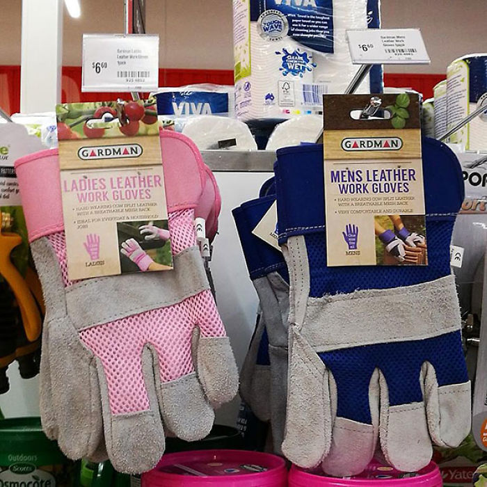 Guantes De Seguridad Para Ellas, No Sea Que Tengan Que Ponérselos Azules