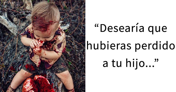 Esta madre fue criticada por hacer una sesión de fotos zombi con su hijo, y cuenta el conmovedor secreto tras ello