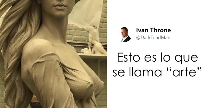 Este sexista afirma que solo «los hombres occidentales» pueden crear una escultura tan bella, y recibió una respuesta inesperada