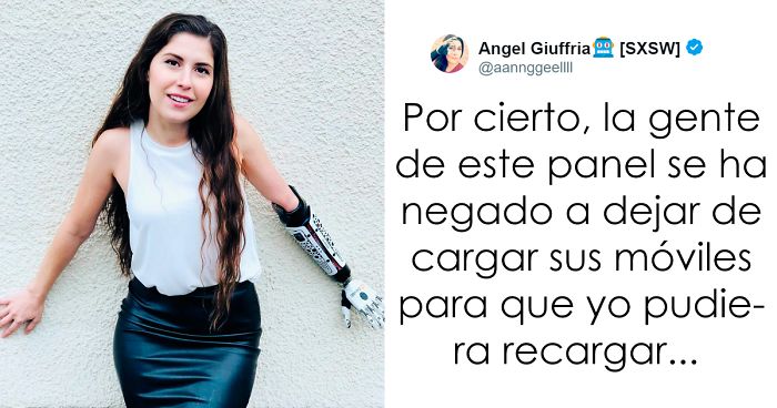 Esta chica amputada pidió a la gente que desenchufara sus cargadores de móvil para poder recargar su brazo, pero no recibió la respuesta esperada