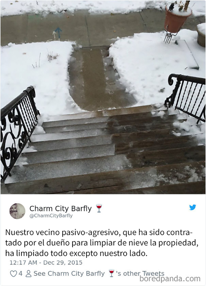 Vecino pasivo agresivo