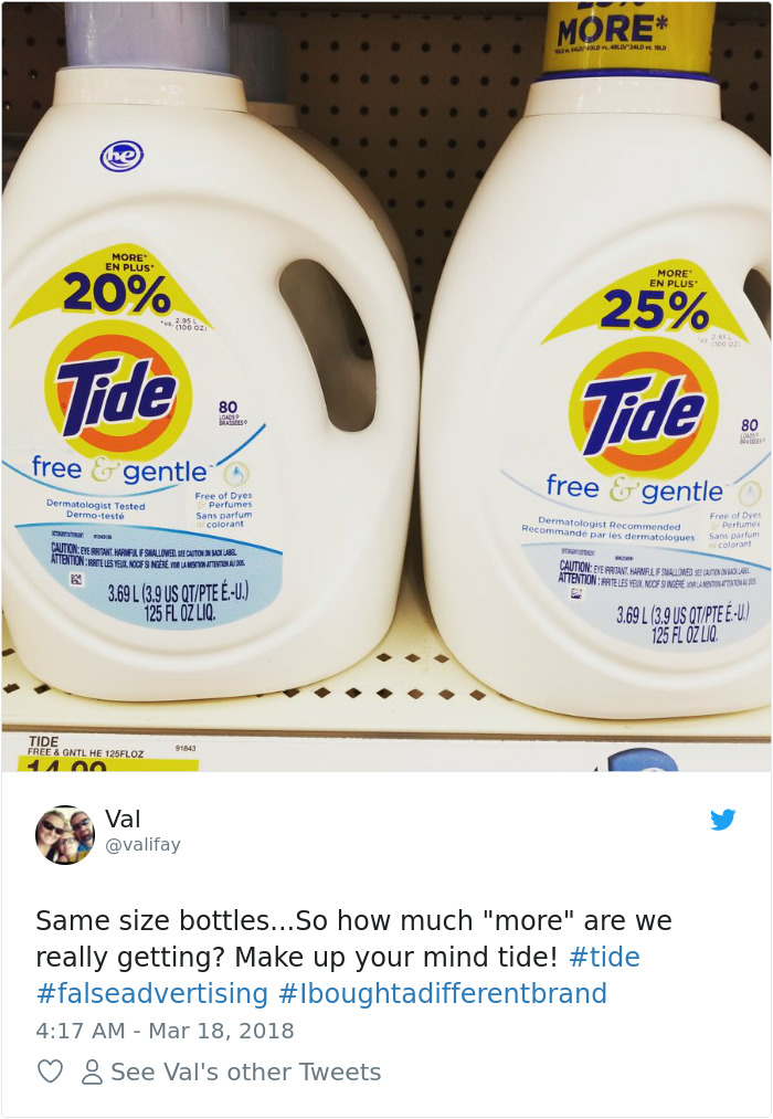 El Mismo Tamaño, Pero Te Dicen Que Tiene 20% O 25% Más